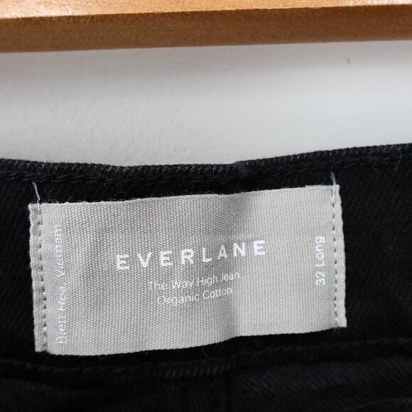 Everlane The Way High Jean Coal Black Size 32 Long NWT - Picture 4 of 10